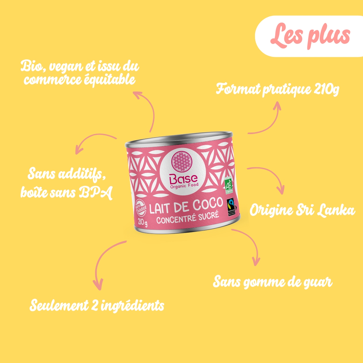 NOUVEAUTÉ Lait de coco concentré sucré Base Organic Food